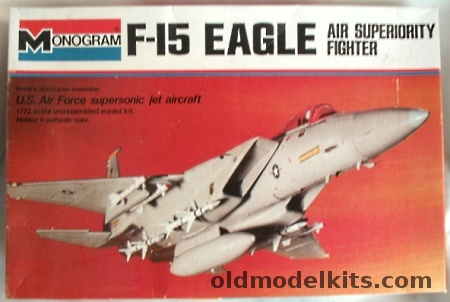 Monogram 1/72 McDonnell Douglas F-15 Eagle, 7580 plastic model kit